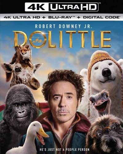 Постер к фильму Удивительное путешествие доктора Дулиттла / Dolittle (2020) UHD BDRip 2160p от селезень | 4K | HDR | iTunes