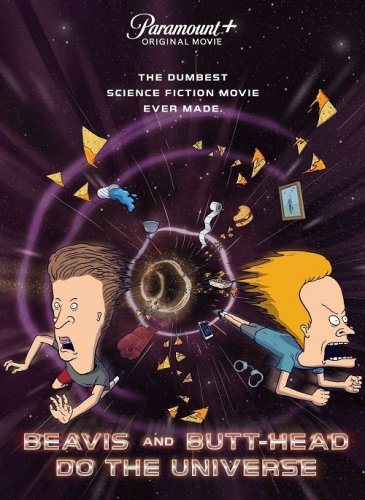 Постер к фильму Бивис и Батт-Хед уделывают Вселенную / Beavis and Butt-Head Do the Universe (2022) WEB-DLRip 720p от DoMiNo & селезень | P