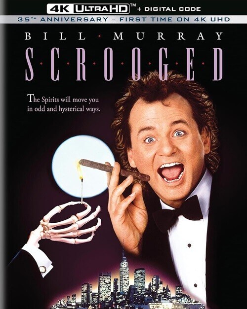 Постер к фильму Новая рождественская сказка / Scrooged (1988) UHD BDRemux 2160p от селезень | 4K | HDR |  Dolby Vision Profile 8 | P